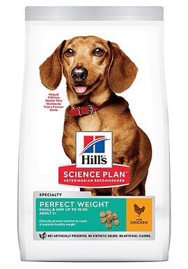 Hill's Science Plan - Adult Perfect Weight Small&Mini Croquettes Pour Petit Chien Au Poulet  - 1,5kg
