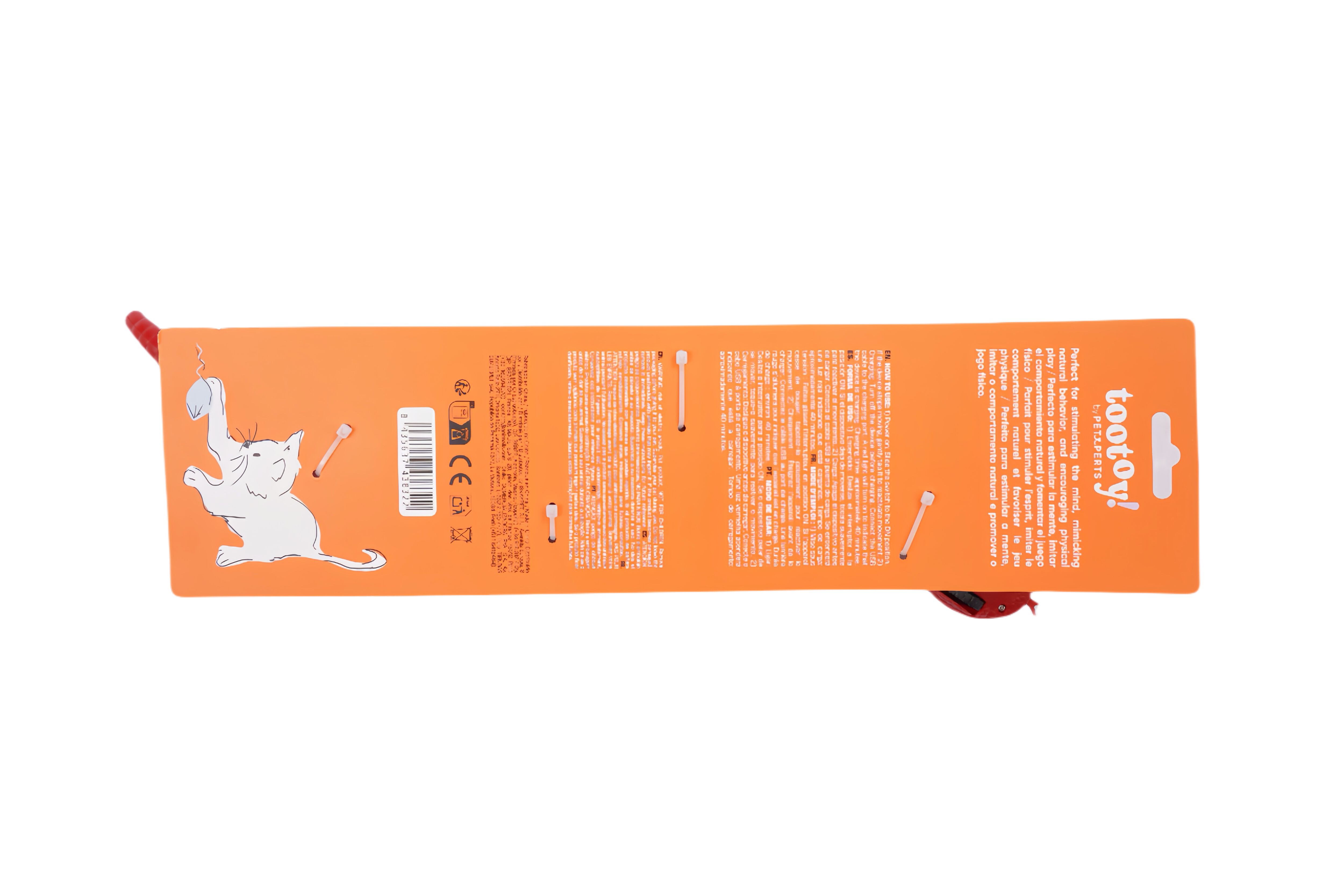 Tootoy! - Jouet Serpent &agrave; Chasser pour Chats - Rouge Image num&eacute;ro 7