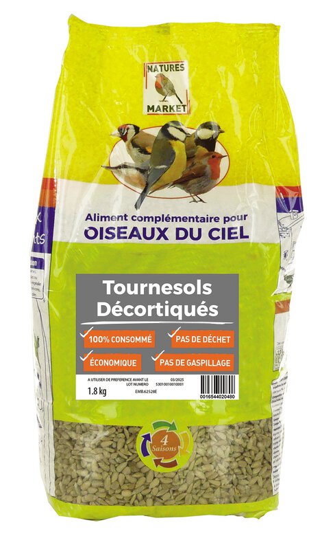 Natures Market - Graines De Tournesols Décortiqués 1,8kg Image numéro 1 Natures Market - Graines De Tournesols Décortiqués 1,8kg Image numéro 1