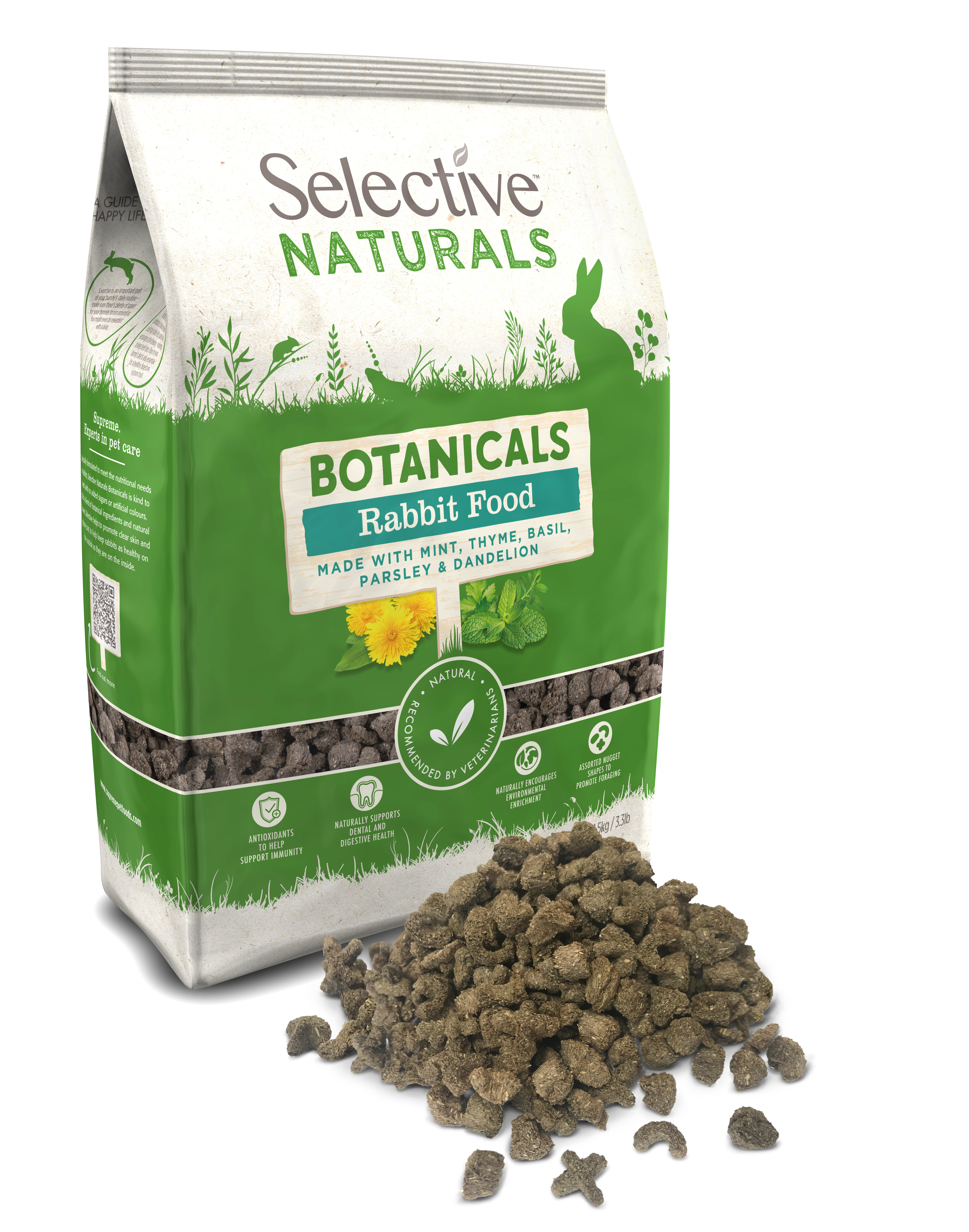 Selective Naturals - Aliment En Granul&eacute;s Botanicals Lapins - 1,5kg Image num&eacute;ro 3