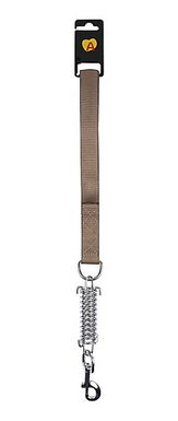 Animalis - Laisse Amortisseur Confort de 25mm et 50cm pour Chien - Taupe