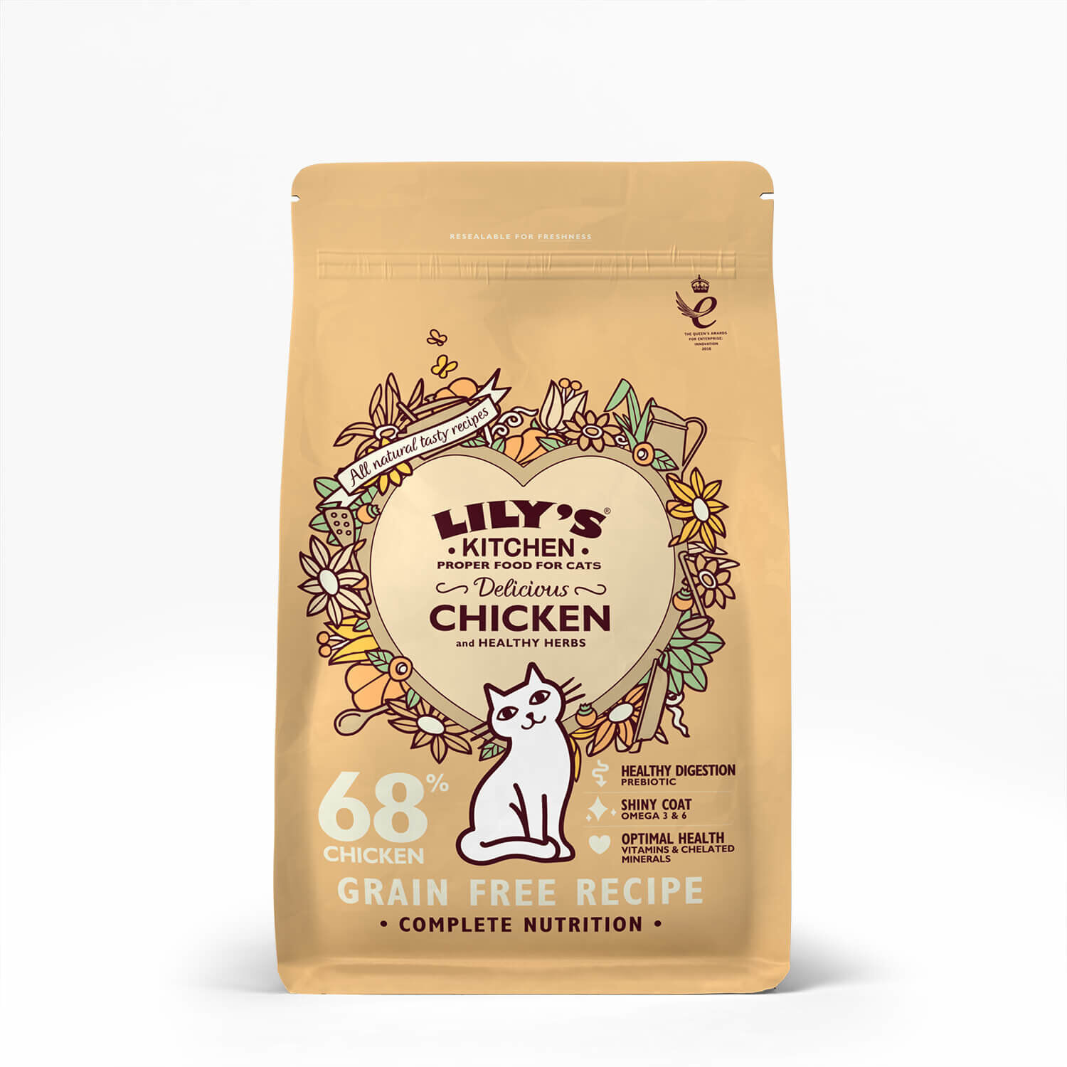 Lily's Kitchen - Croquettes Compl&egrave;tes sans C&eacute;r&eacute;ales au Poulet pour Chats Adultes - 800g Image num&eacute;ro 5