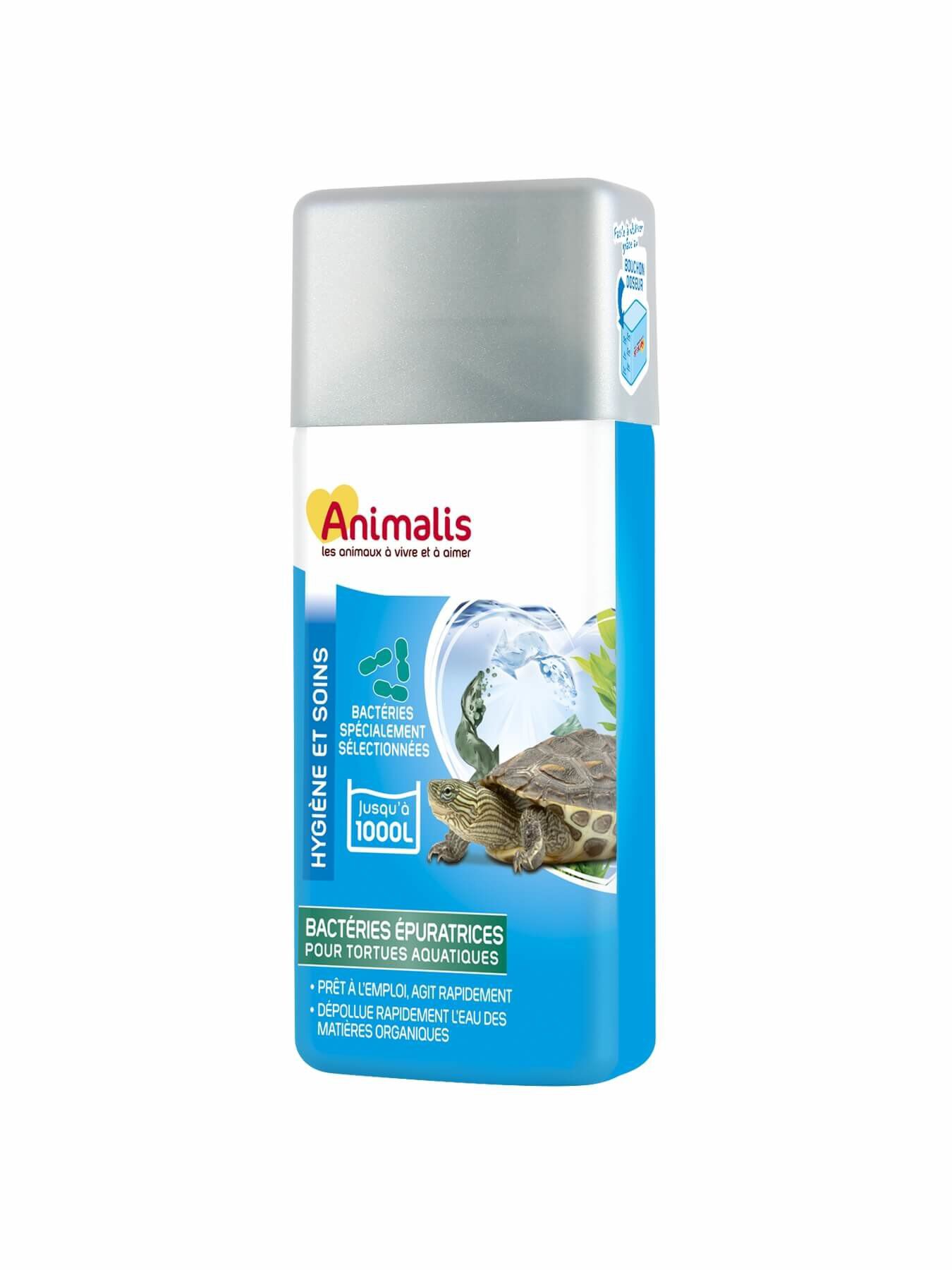 Animalis - Bact&eacute;ries &Eacute;puratrices pour Tortues Aquatiques - 100ml Image num&eacute;ro 1