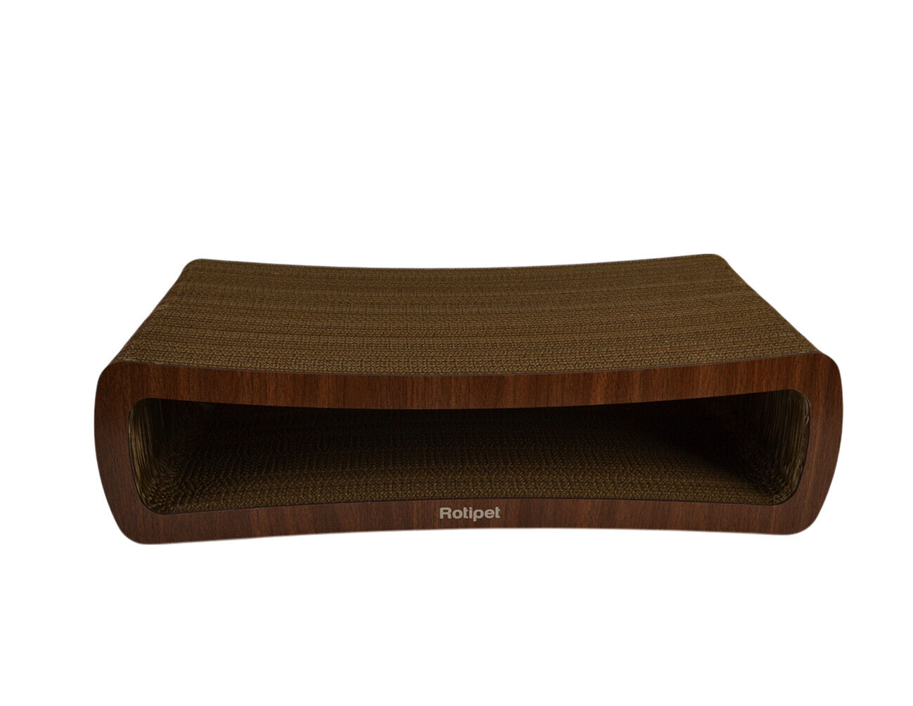 Rotipet - Griffoir Carton Salon MDF Brun pour Chats - M /61cm Image num&eacute;ro 1