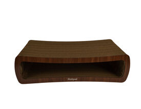 Rotipet - Griffoir Carton Salon MDF Brun pour Chats - M /61cm