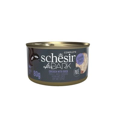 Schesir - Pâtée Hachée After Dark au Poulet et Canard  pour Chats - 80g