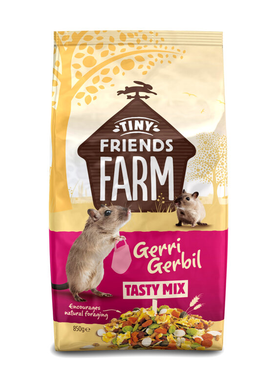 Tiny Friends Farm - Aliment Mélange Gerbil Tasty Mix - 850g Image numéro 1 Tiny Friends Farm - Aliment Mélange Gerbil Tasty Mix - 850g Image numéro 1