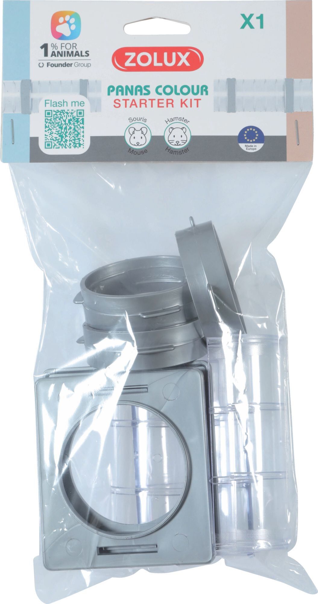 Zolux - Start Kit Connexion Panas Tube Droit pour Rongeurs Image num&eacute;ro 1