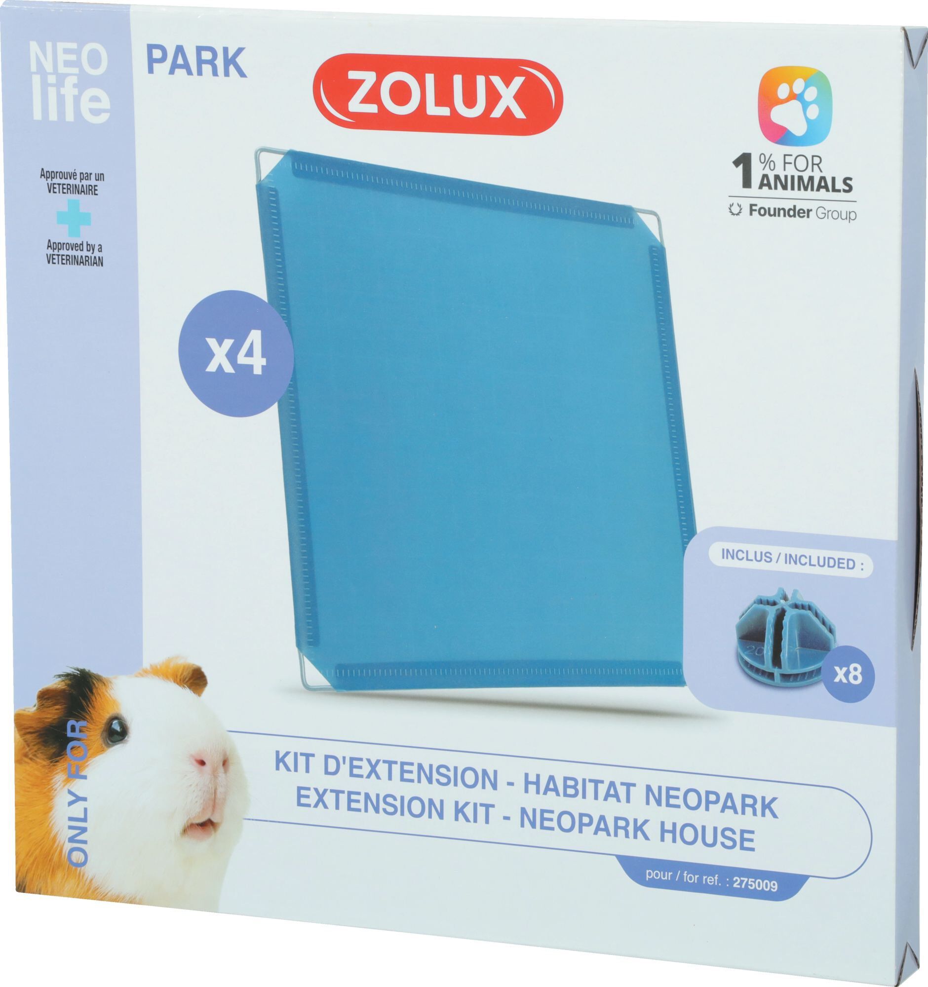 Zolux - KIT 4 PLAQUE EXTENSION HABITAT COCHON D'INDE NEOLIFE Image num&eacute;ro 1
