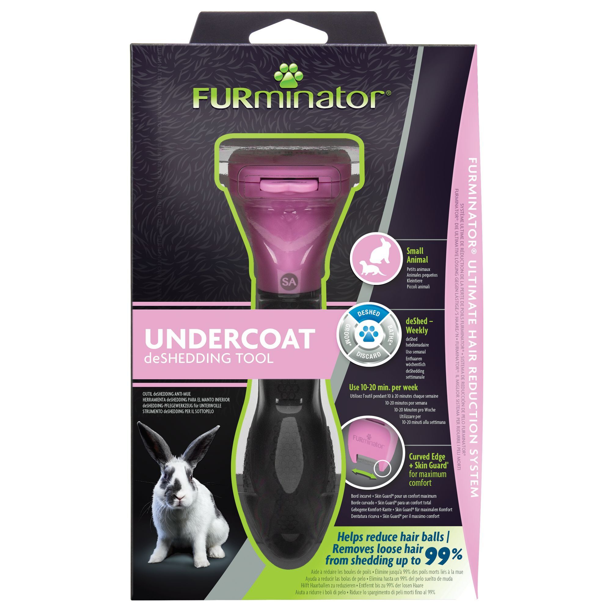 Furminator - Brosse Undercoat DeShedding pour le sous-poil des petits animaux Image num&eacute;ro 1