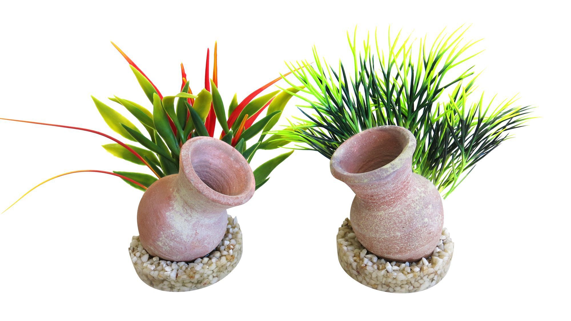 Sydeco - D&eacute;coration Plante Artificielle Mini Jarre pour Aquarium Image num&eacute;ro 1