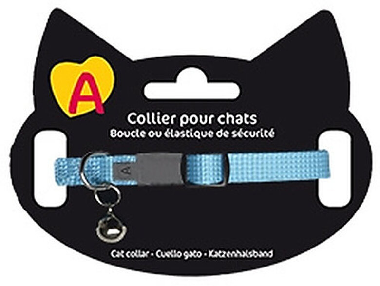Animalis - Collier Basic pour Chat - Bleu image number null