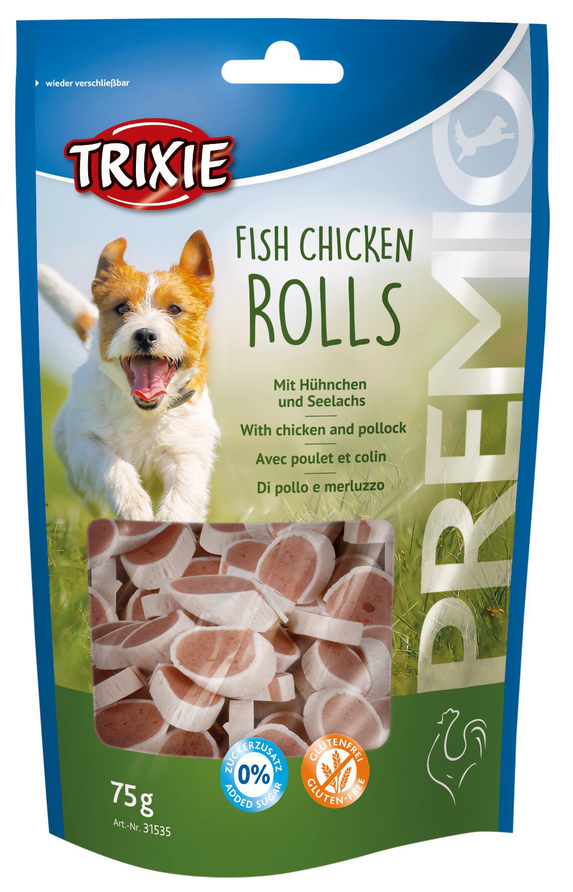 Trixie - PREMIO Fish Chicken Rolls - 75 g Image num&eacute;ro 1