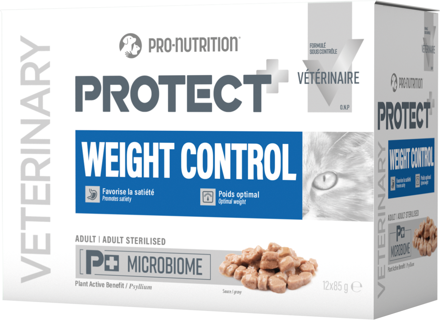 Pro-Nutrition - P&acirc;t&eacute;e en Sauce Protect Weight Control pour Chats - 12x85g Image num&eacute;ro 1