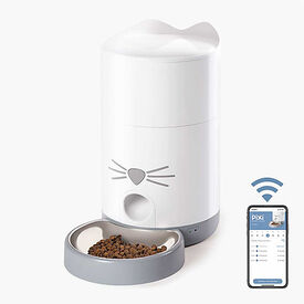 Catit - Distributeur de Nourriture Pixi Smart Wifi pour Chat - 1,2Kg