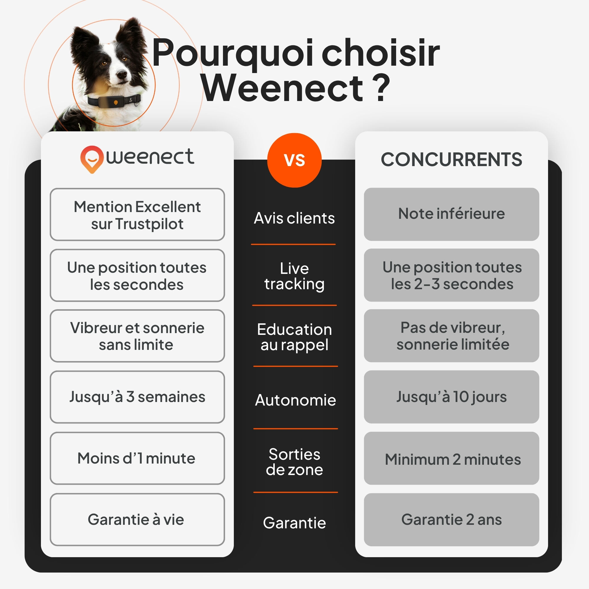 Weenect - Collier GPS XT Chiens - Noir Image num&eacute;ro 9