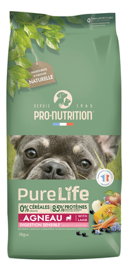Pro Nutrition - Croquettes Pure Life Sensible Agneau Pour Chien