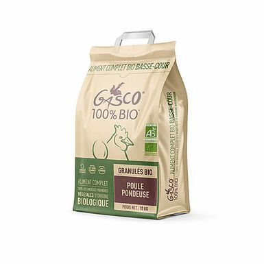 Gasco - Alimentation Cot&Co Bio pour Poules Pondeuses -10Kg