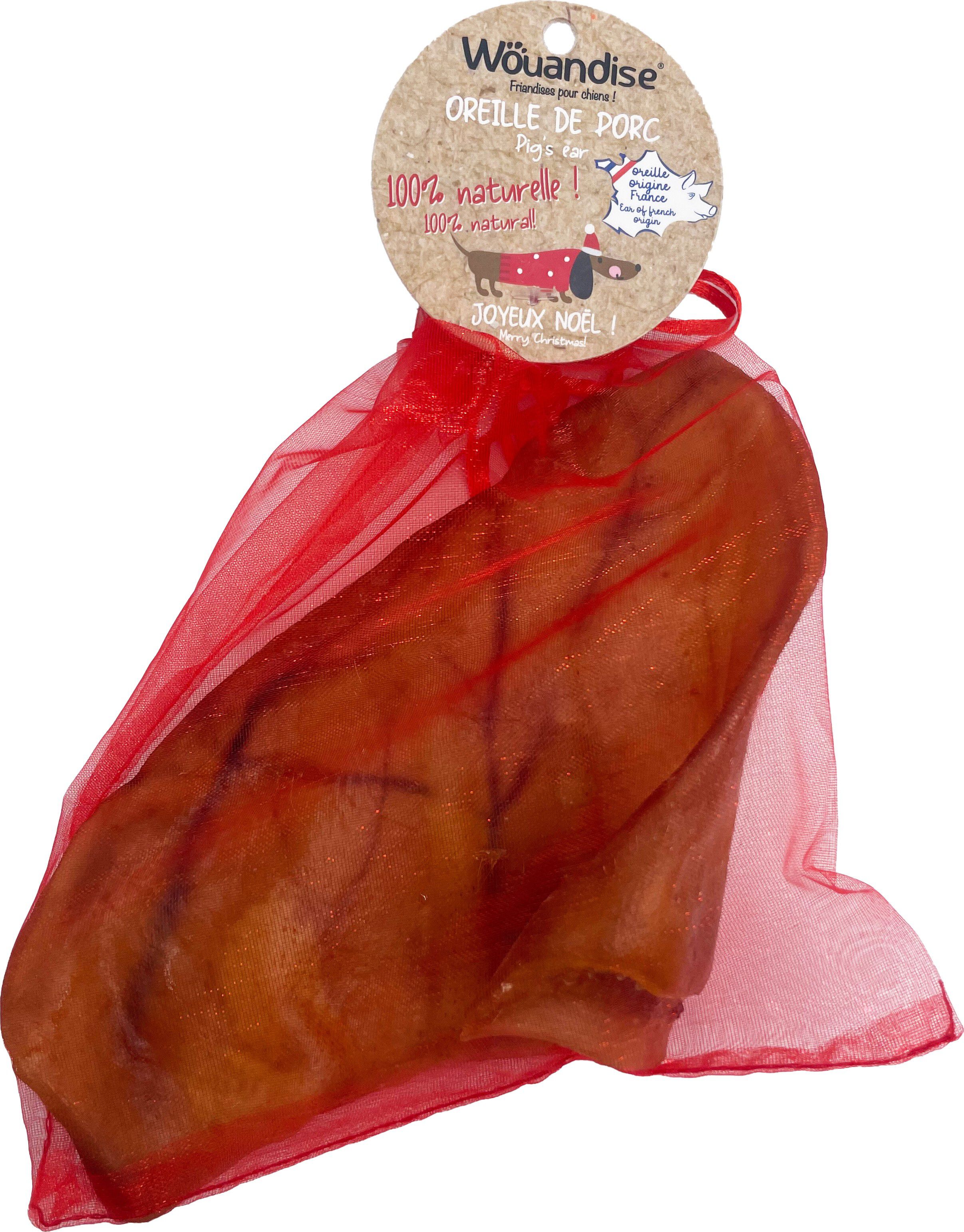 Wouapy - Pochon Cadeau No&euml;l Oreille de Porc pour Chiens Image num&eacute;ro 1