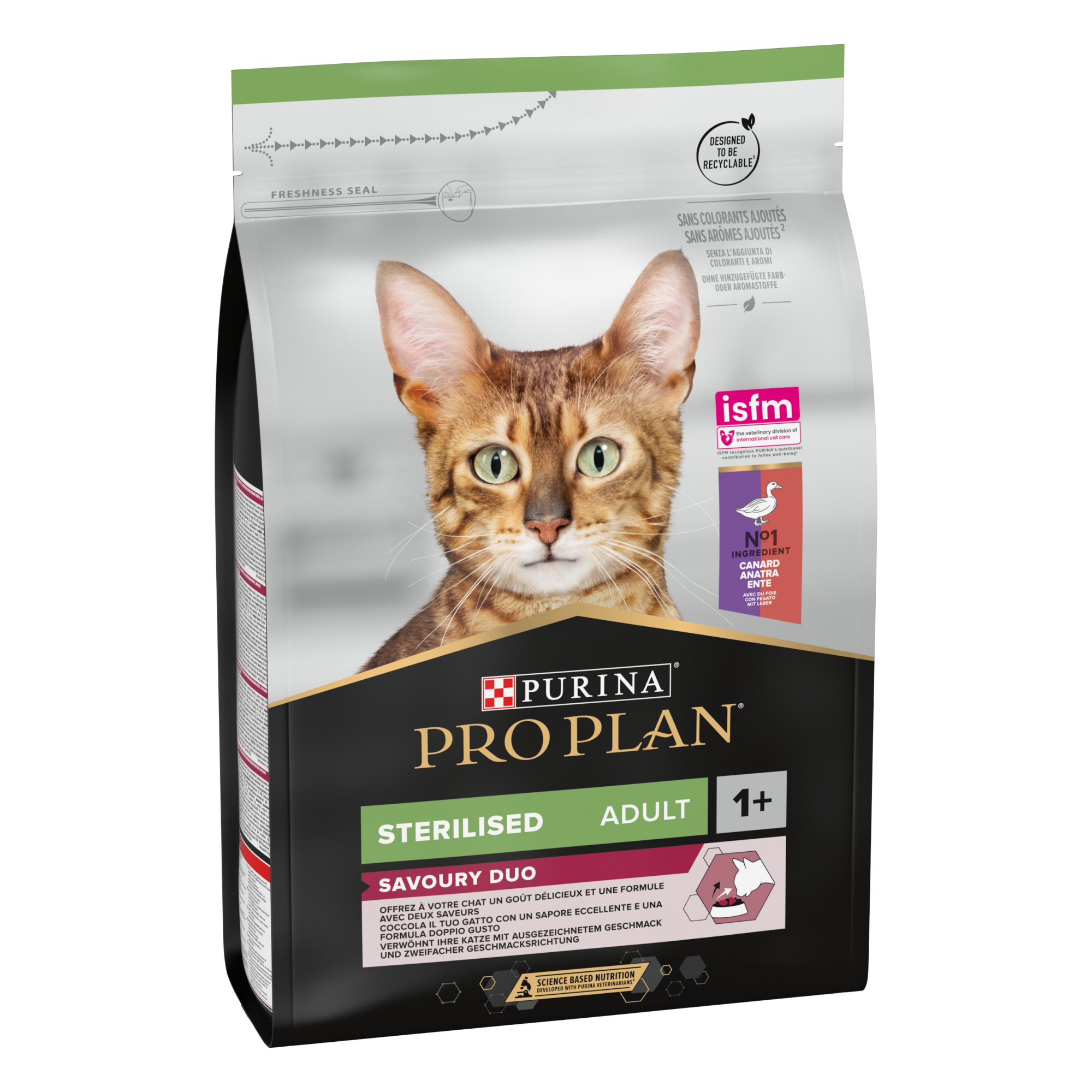 Pro Plan - Croquettes SAVOURY DUO Sterilised au Canard et au Foie pour Chat Adulte St&eacute;rilis&eacute; - 3Kg Image num&eacute;ro 1