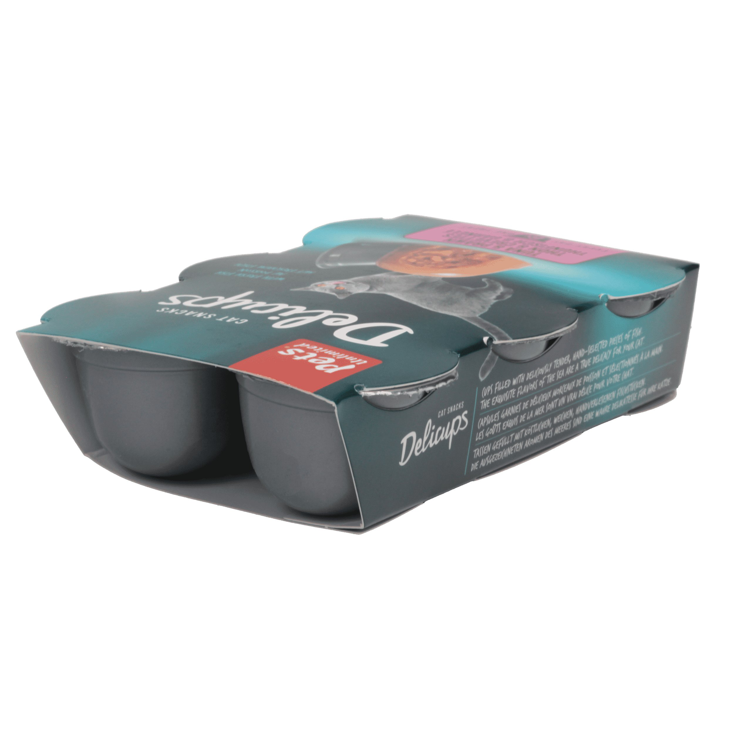 Pets Unlimited - Friandises Delicups au Thon et Crevettes pour Chat - 6x22g Image num&eacute;ro 2