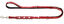 Hunter - Laisse Réglable Swiss en Cuir de Bœuf Rouge/ Noir - 1,8x200cm Indicateur image numéro 1