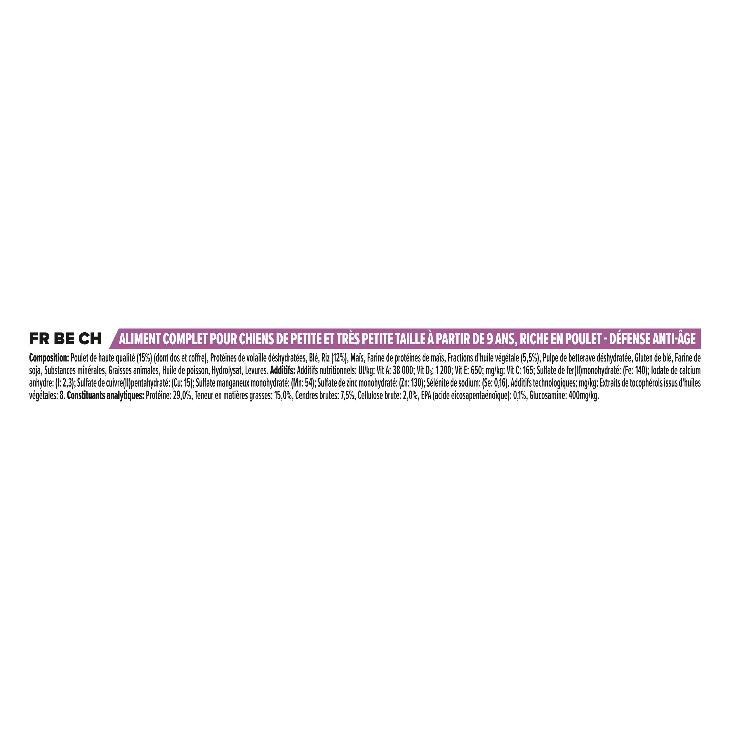 Pro Plan - Croquettes OPTIAGE Small & Mini Adult 9+ Poulet pour Chien Senior - 7Kg Image num&eacute;ro 4