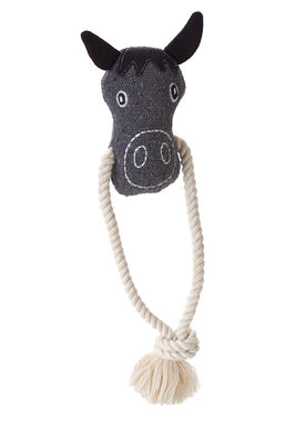 Hunter - Jouet Cheval Nebraska + Corde pour Chiens - 33cm