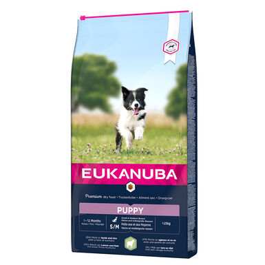 Eukanuba - Croquettes Chiot & Junior Pour Petite et Moyenne Race Agneau & Riz