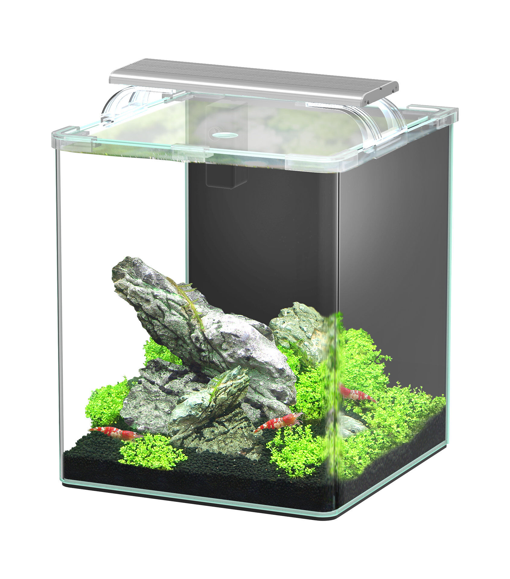 Aquatlantis - Kit Aquarium Kubus Curve 20L Equip&eacute; Image num&eacute;ro 1