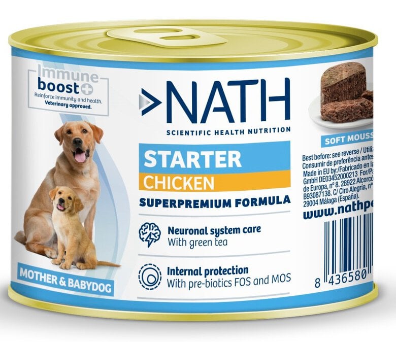 Nath - Pâtée Puppy starter au Poulet pour Chiots - 200g Image numéro 1 Nath - Pâtée Puppy starter au Poulet pour Chiots - 200g Image numéro 1