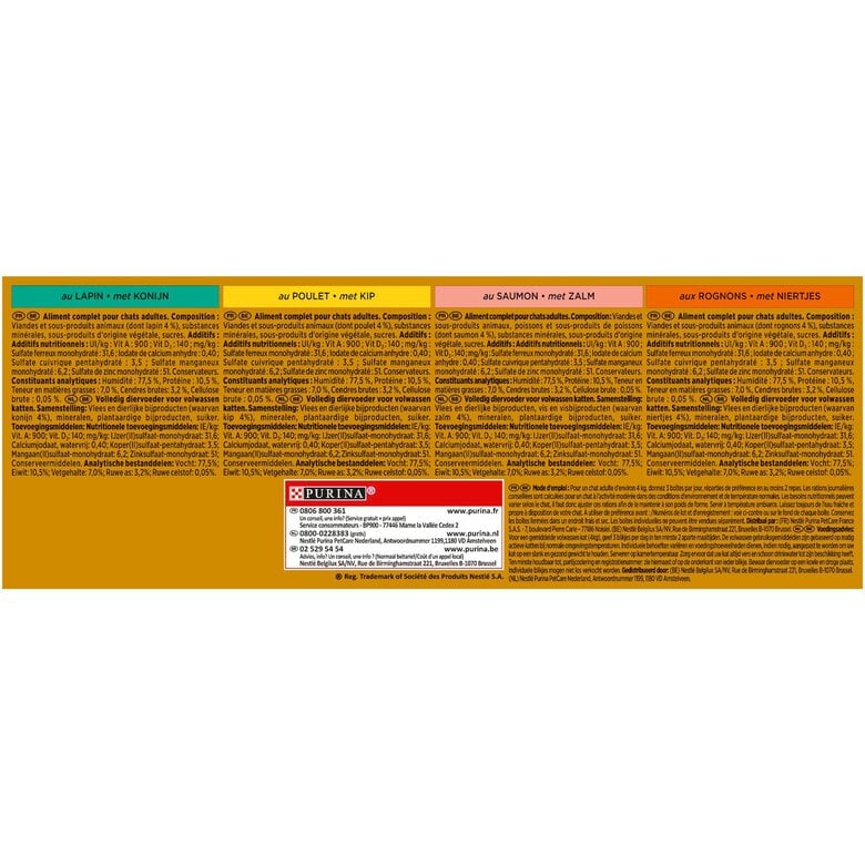 Gourmet - Boîte Gold Les Mousselines pour Chat - 12x85g Image numéro 6 Gourmet - Boîte Gold Les Mousselines pour Chat - 12x85g Image numéro 6