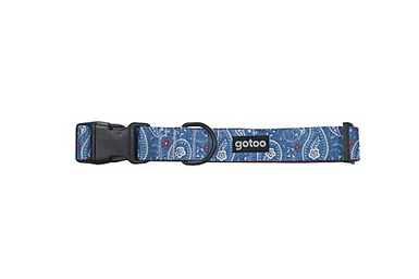 Gotoo - Collier en Jean Bleu pour Chien