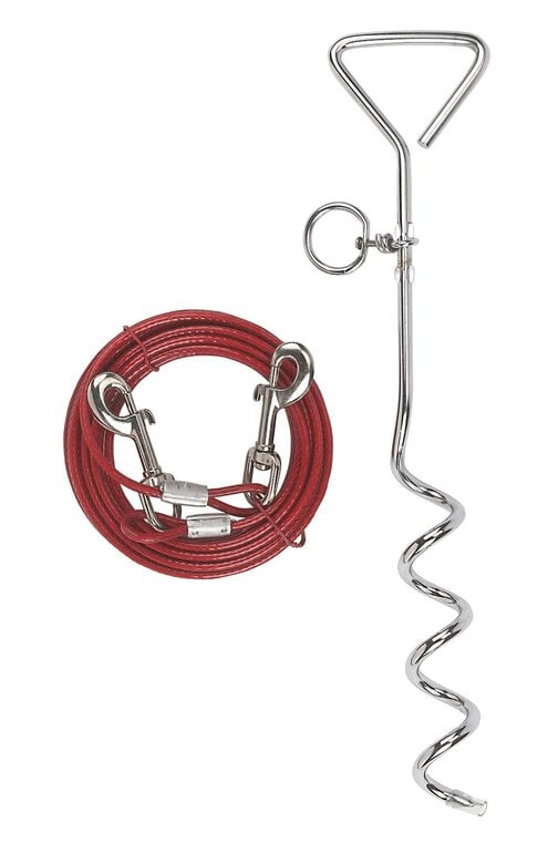 Kerbl - Laisse d'Attache avec Ancrage pour Chien Image numéro 1 Kerbl - Laisse d'Attache avec Ancrage pour Chien Image numéro 1