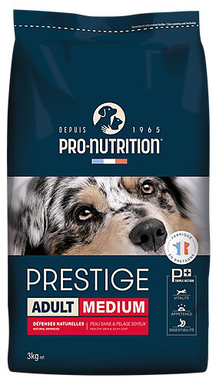 Pro-nutrition - Croquettes Prestige Medium Adult pour Chiens - 3Kg