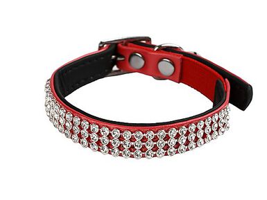 Animalis - Collier Diam's pour Chat - Rouge