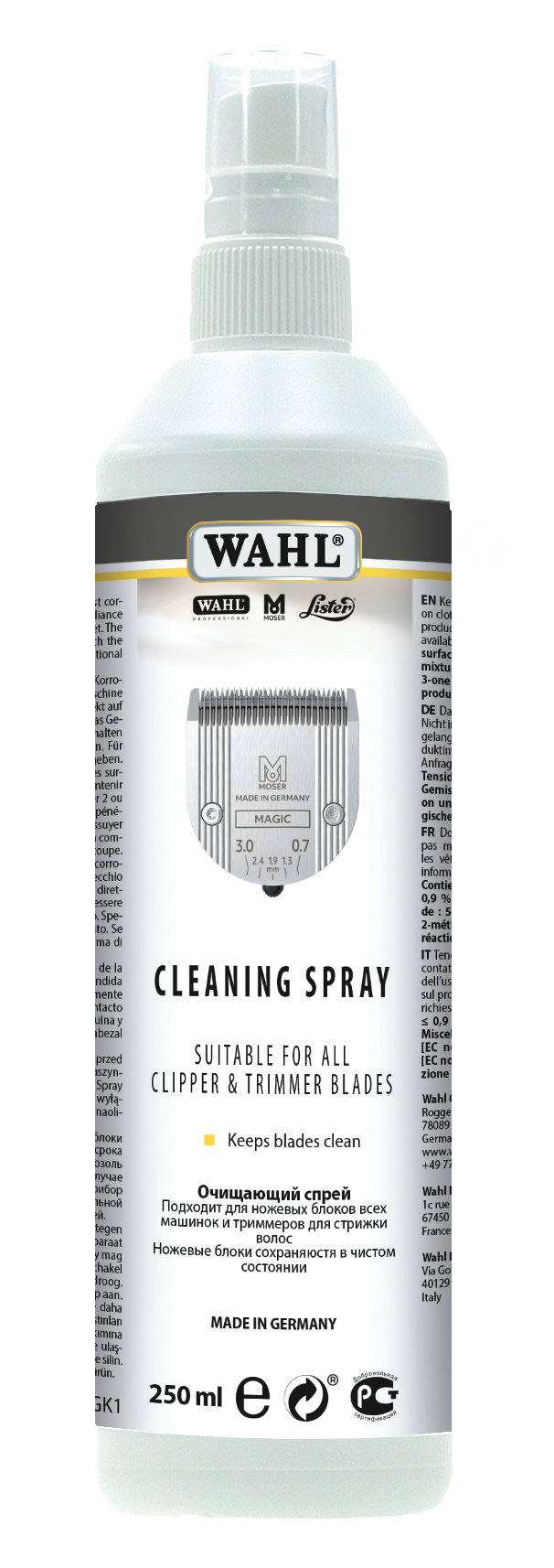 Wahl - Spray Nettoyant pour Tondeuse - 250ml Image num&eacute;ro 1