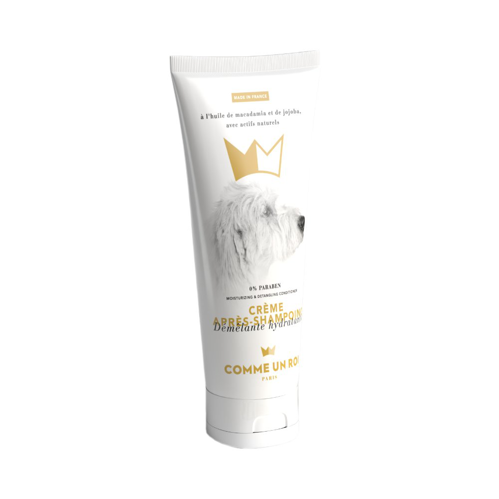 Comme un Roi - Cr&egrave;me Apr&egrave;s-Shampoing D&eacute;m&ecirc;lante / Hydratante pour Chiens - 125ml Image num&eacute;ro 1