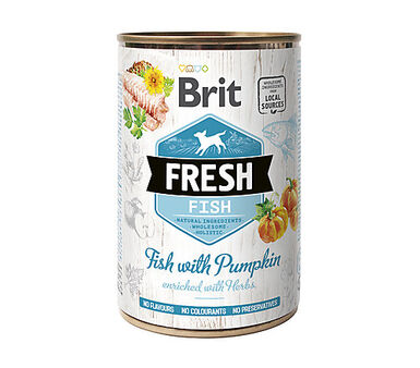 Brit - Pâtée Adult Poisson et Courge pour Chiens - 400g