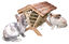 Kerbl - Râtelier à Foin Nature pour Rongeur - 45x32x33 cm Indicateur image numéro 2