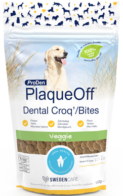 Proden - Plaque Off Friandises Dental Croq'/Bites pour Chiens - 150g