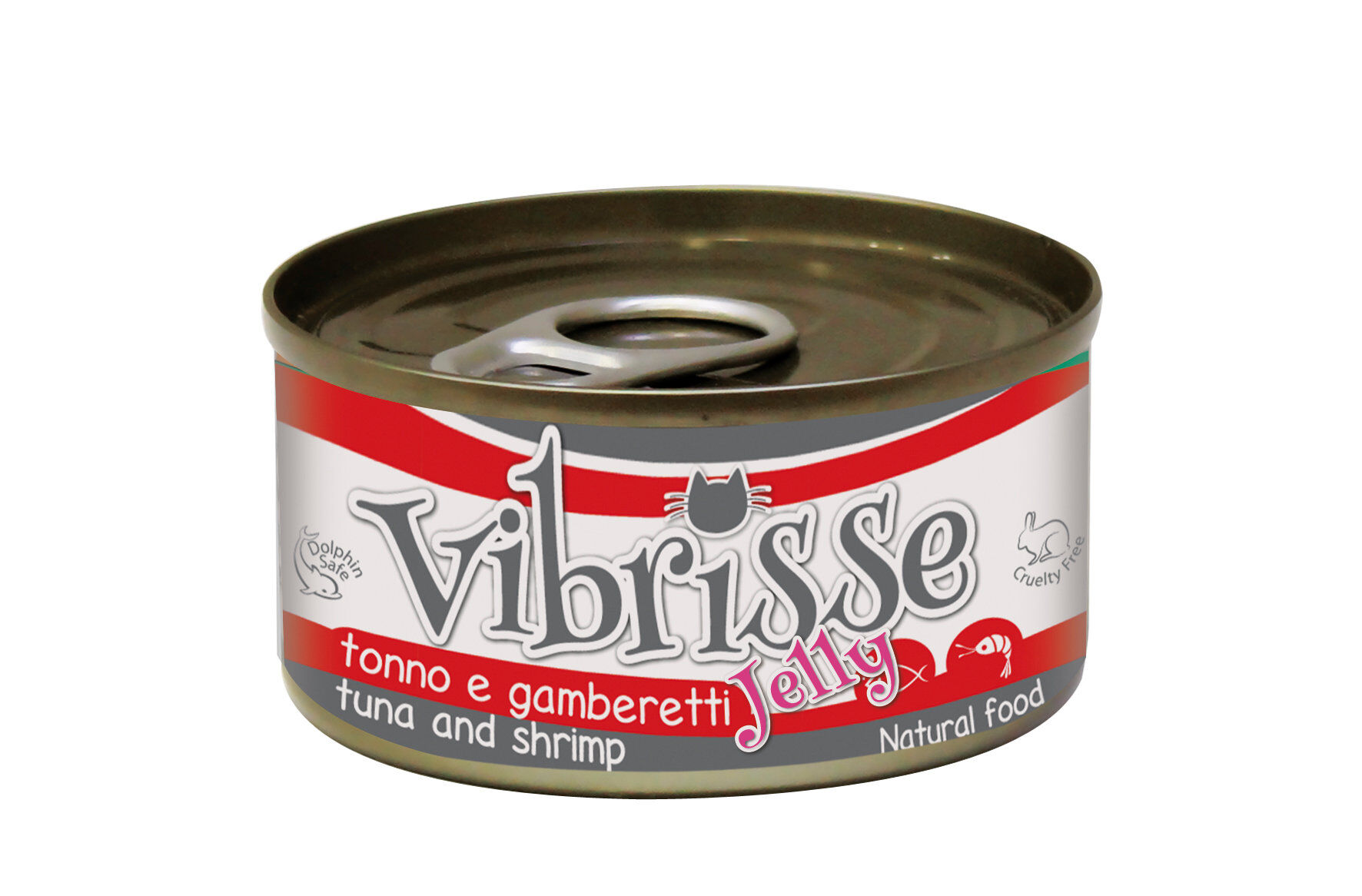 Vibrisse - P&acirc;t&eacute;e Natural Food CAT JELLY  THON et crevettes pour chats - 70g Image num&eacute;ro 1