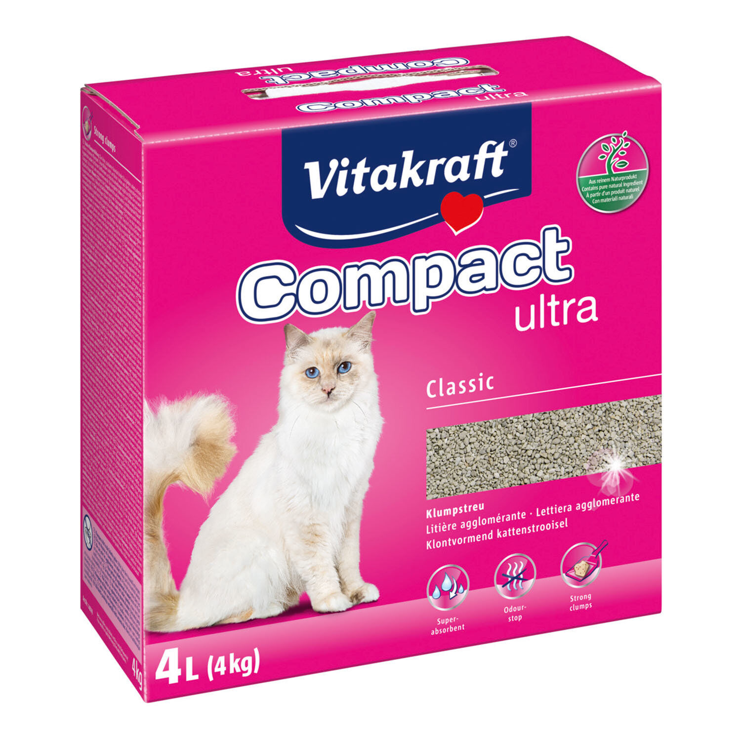 Vitakraft - Liti&egrave;re Compact Ultra - 4kg Image num&eacute;ro 1