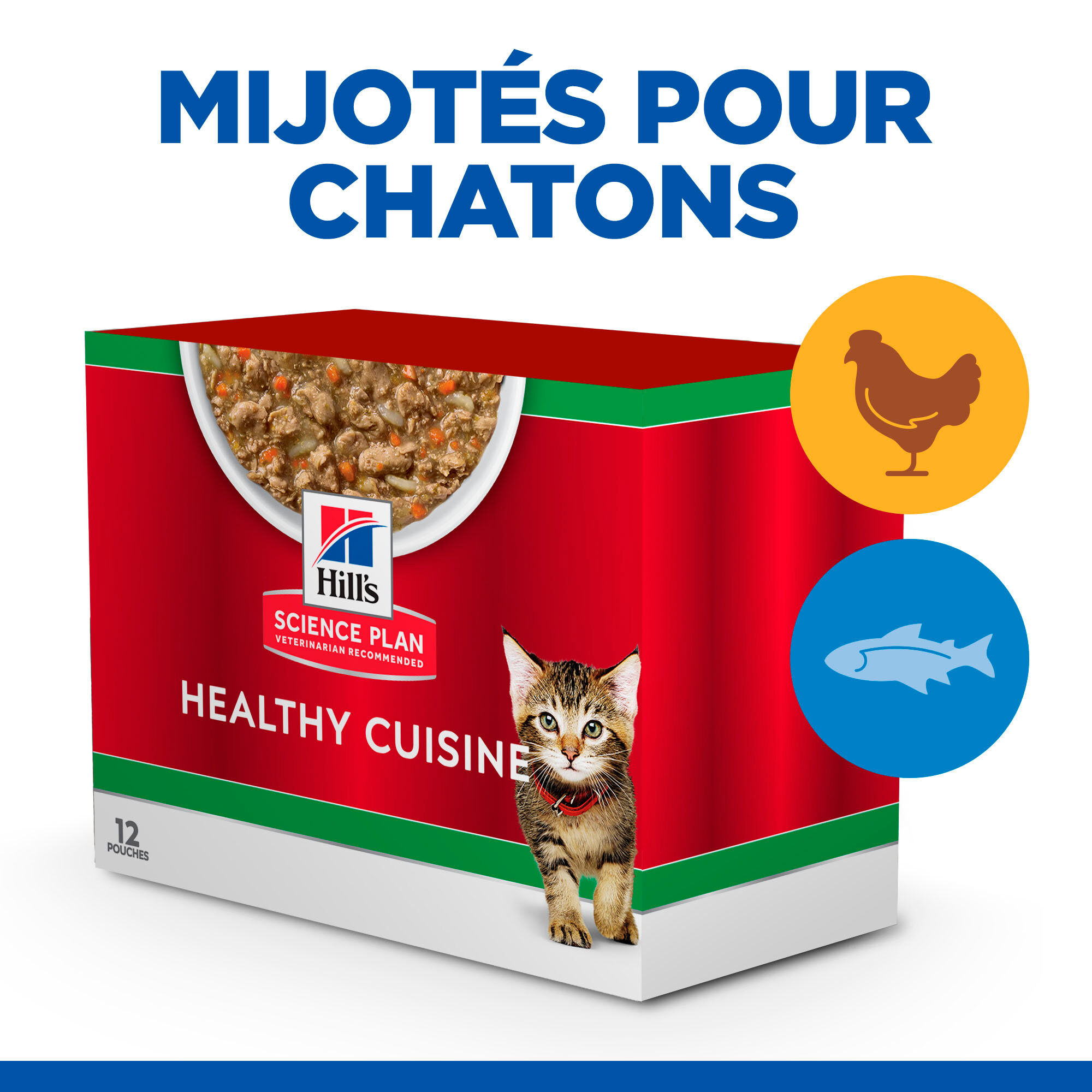 Hill&rsquo;s Science Plan - Healthy Cuisine Mijot&eacute; Pour Chaton Au Poulet  - 12x80g Image num&eacute;ro 5