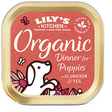 Lily's Kitchen - Barquette Recette Bio pour Chiots - 150g