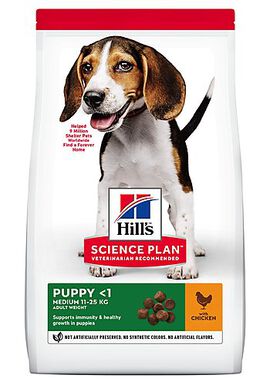 Hill's Science Plan - Croquettes Healthy Development Medium Puppy Poulet pour Chiot - 12Kg