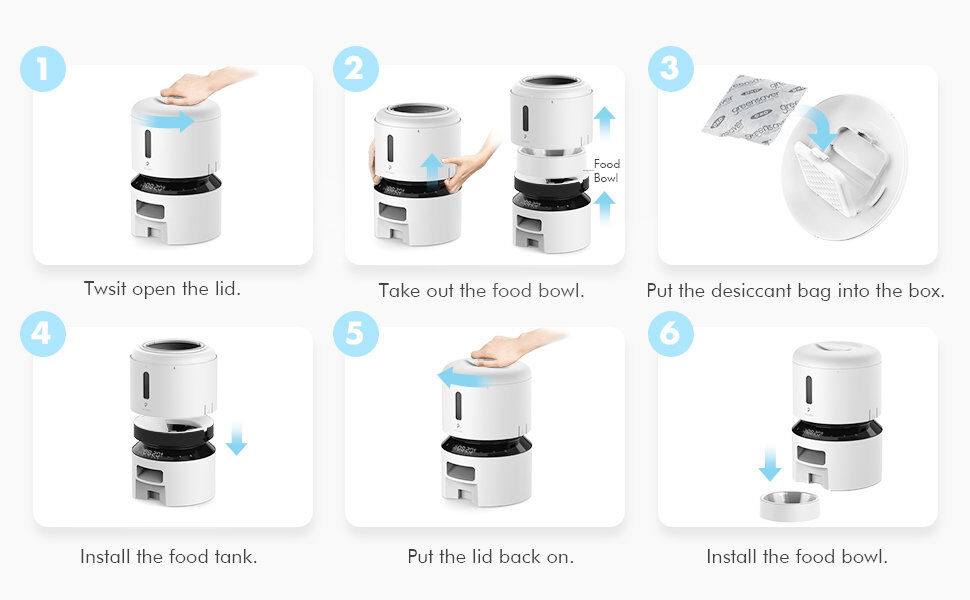 Petlibro - Mangeoire Automatique Granary Blanc - 3L Image num&eacute;ro 8