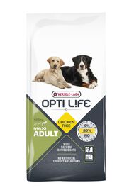 Opti Life - Croquettes Maxi Adult au Poulet pour Chiens - 12,5Kg