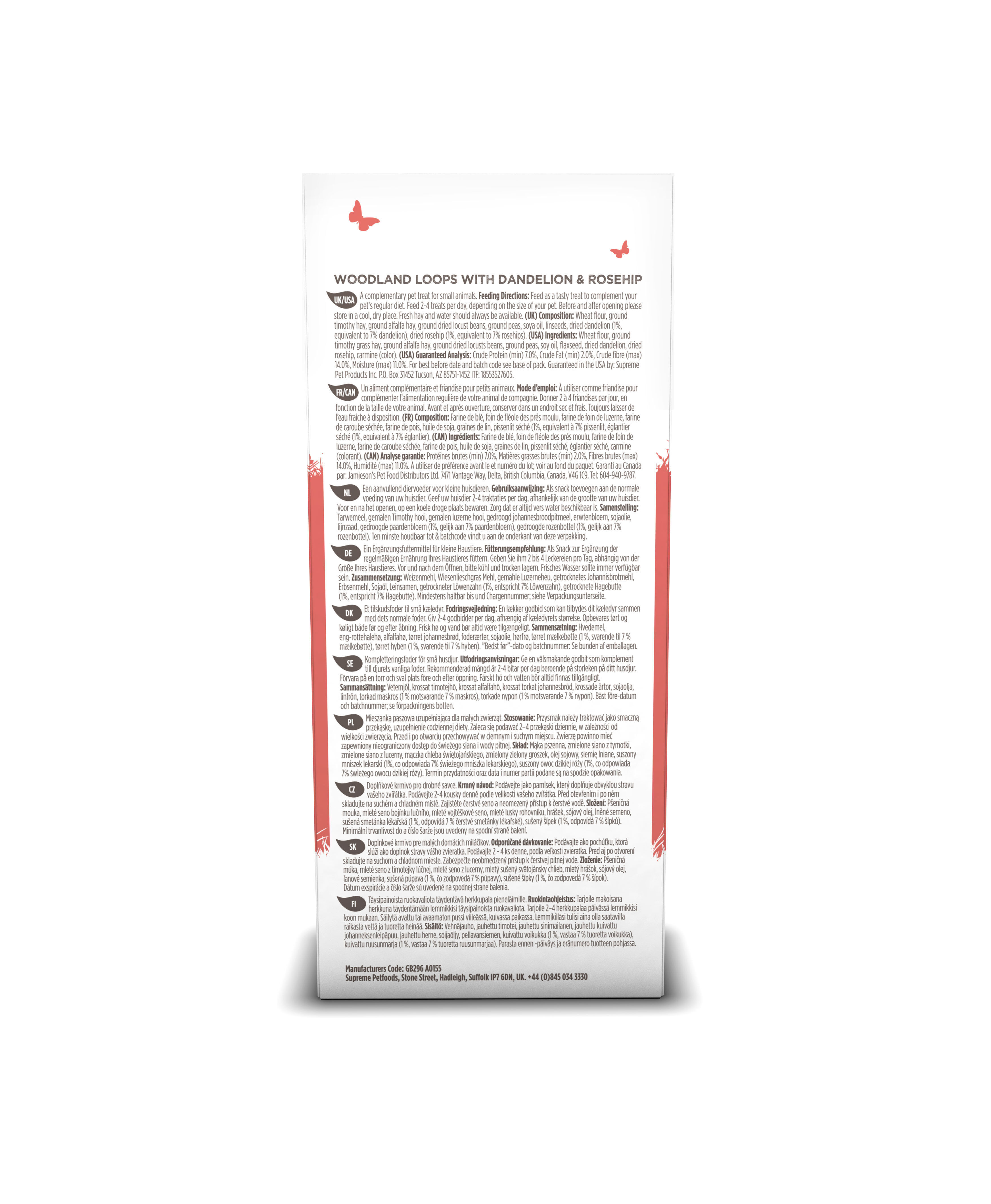 Supreme Science - Selective Naturals Woodland Loops pour Rongeurs - 80g Image num&eacute;ro 3