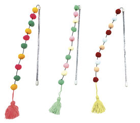 Croci - Jouet Canne &agrave; P&ecirc;che Pompons pour Chats - 30,5cm